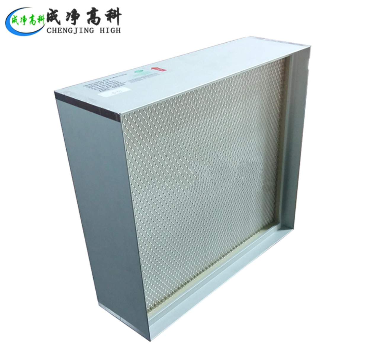 High efficiency air filter with knife frame